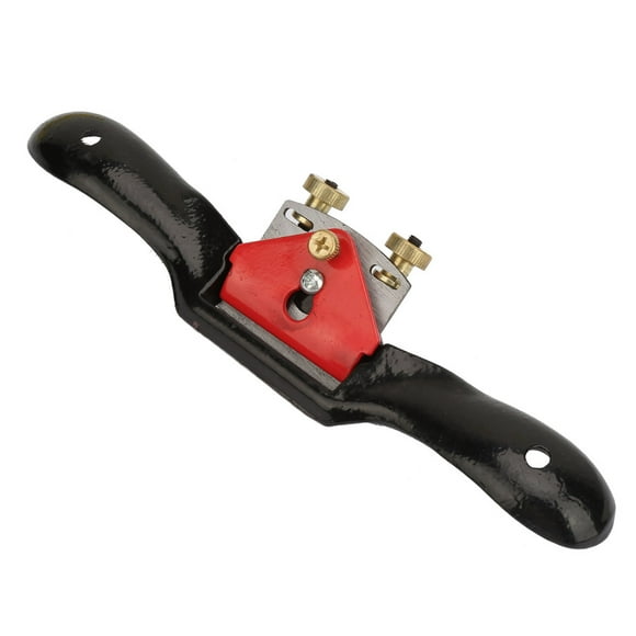 Hand Planer, Adjustment Plane Spokeshave, Black + Red Steel For Planing Round Curved Planing