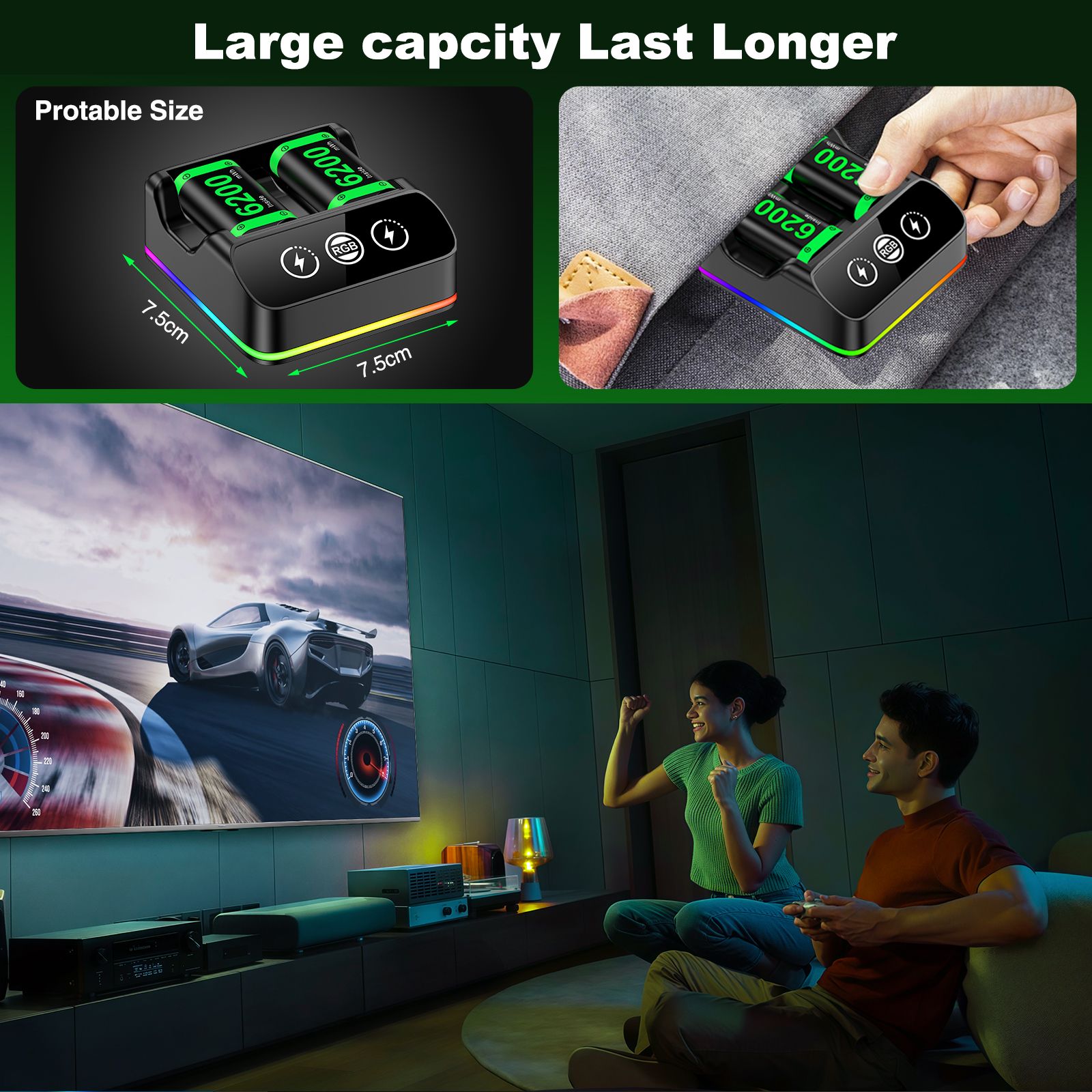 Esywen Xbox Rechargeable Battery Pack with Charging Station photo 5