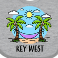 thumbnail image 4 of Inktastic Summer Vacation in Key West Boys or Girls Baby Bib, 4 of 4