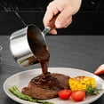 thumbnail image 6 of Stainless Steel Mini Soup Pot with Long Handle Condiment Sauce Pan Porridge Cooking Pot Nonstick Small Saucepan for Restaurant Kitchen Home 250ml, 6 of 8