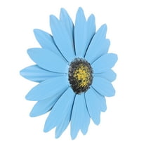 OATIPHO Flower Iron Craft Flower Wall Pendant Blue 1Pcs