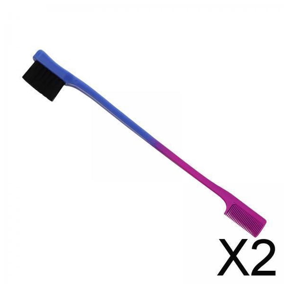2x Peine de Cepillo de Cejas Multiusos, Cepillo de Peinado, Peine de Pestañas, Cepillo de Control de Bordes, Moldeador de Pestañas Portátil para Cejas 2 piezas