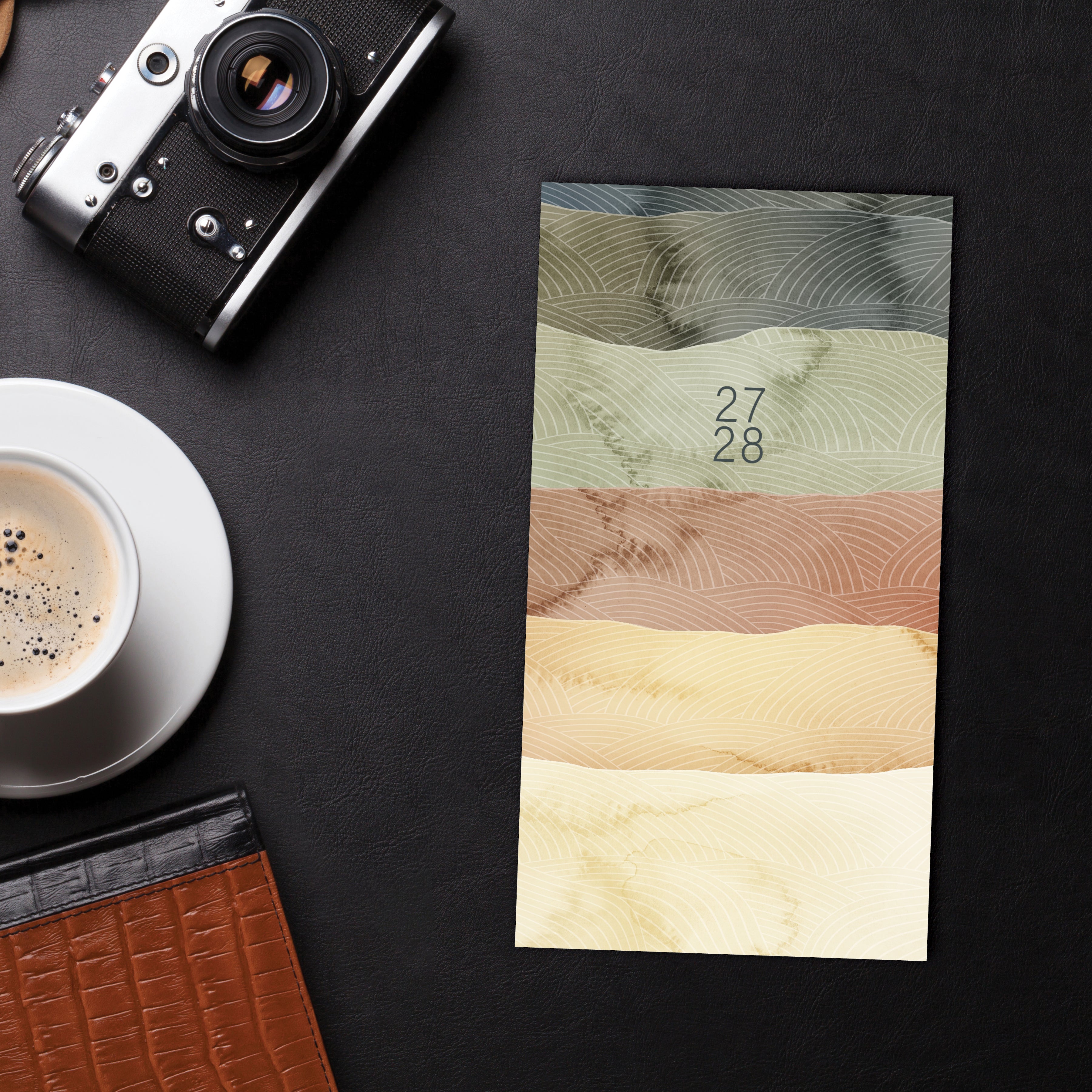 Willow Creek Press Desert Dune 2-Year 2027-28 3.5" x 6.5" Monthly Pocket Planner (66249)