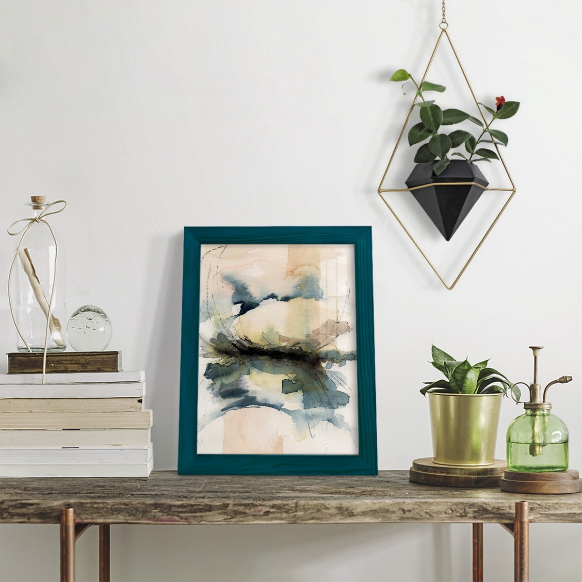 Winter Shoal II - Framed Print w/glass - Ocean Blue