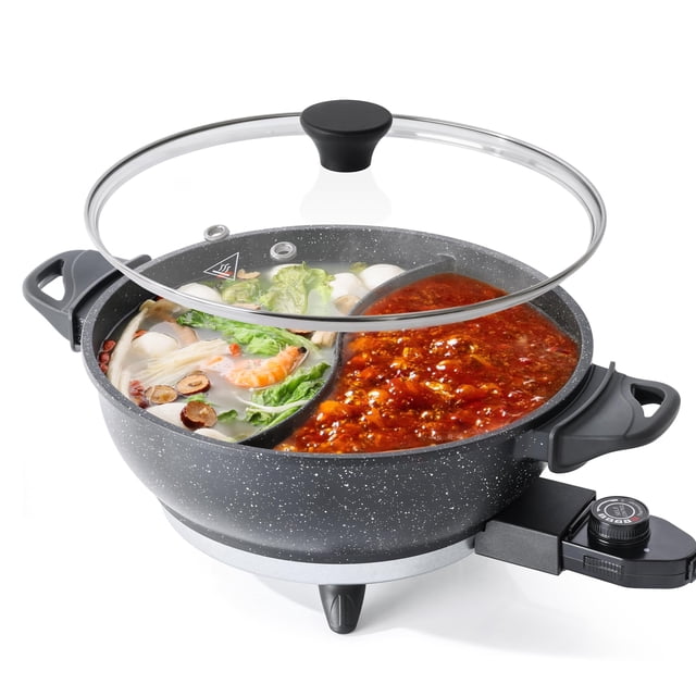 Olla eléctrica SENSCHEF 4L con divisor de doble sabor 1500W