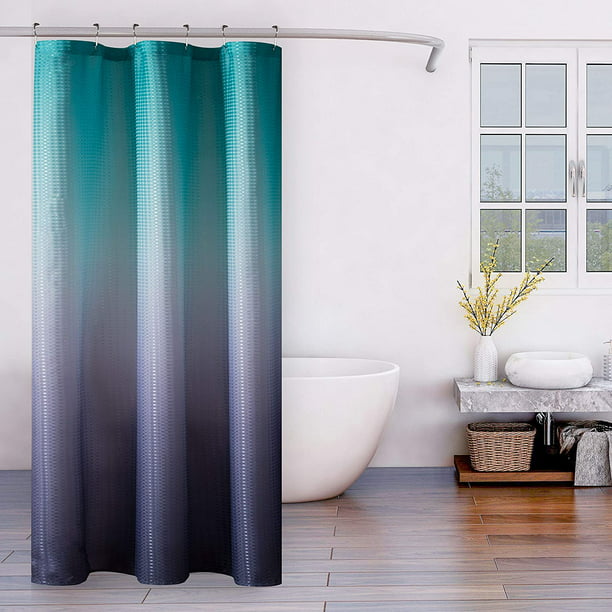 Lordtex Ombre Textured Fabric Shower, How To Measure Length Of Shower Curtain