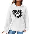 thumbnail image 2 of DPTALR Femmes Imprimé Col Rond Manches Longues Desserrer Sweat-Shirt Unique Tops Pull-Over Blouse, 2 of 4