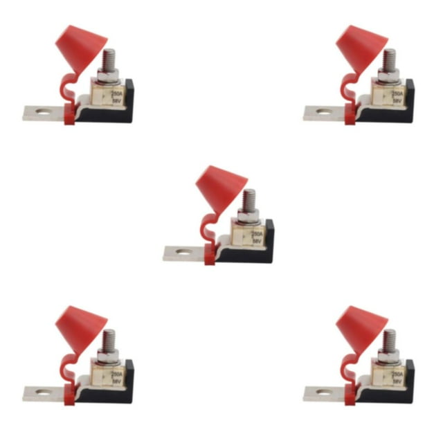 Transemion Marine Terminal Fuse Block for Boat Compact and Waterproof 250A 6.2 x 2 x 4.5cm 5Set
