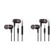 thumbnail image 2 of Matsuzay Auricular con cable In-Ear Reducción de ruido Reproducción de música portátil Video Teléfono inteligente Auriculares para negro + rosa 2Conjunto, 2 of 6