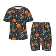 thumbnail image 1 of Fotbe Autumn with Pumpkins Pijama Estampada de 2 Piezas para Niños – Ropa de Dormir de Manga Corta Cómoda para Niños y Niñas, Camiseta y Shorts de Algodón-Medium, 1 of 6