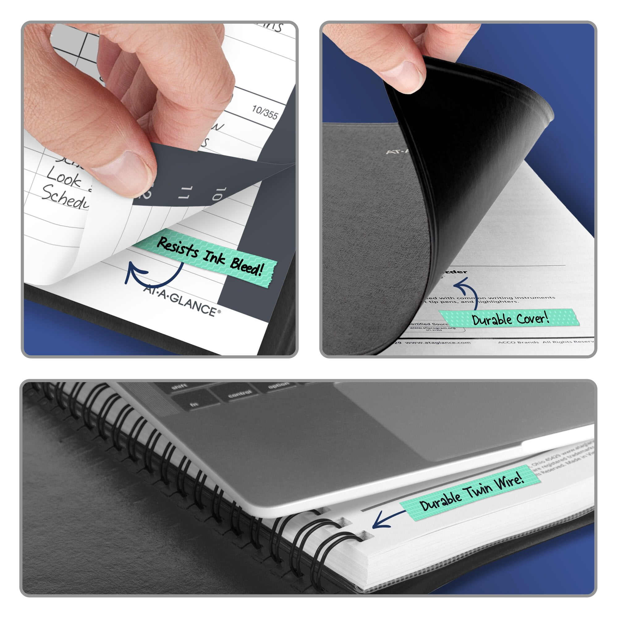 AT-A-GLANCE 2027 Weekly Appointment Book Planner Black Small 5 x 8 - Weekly