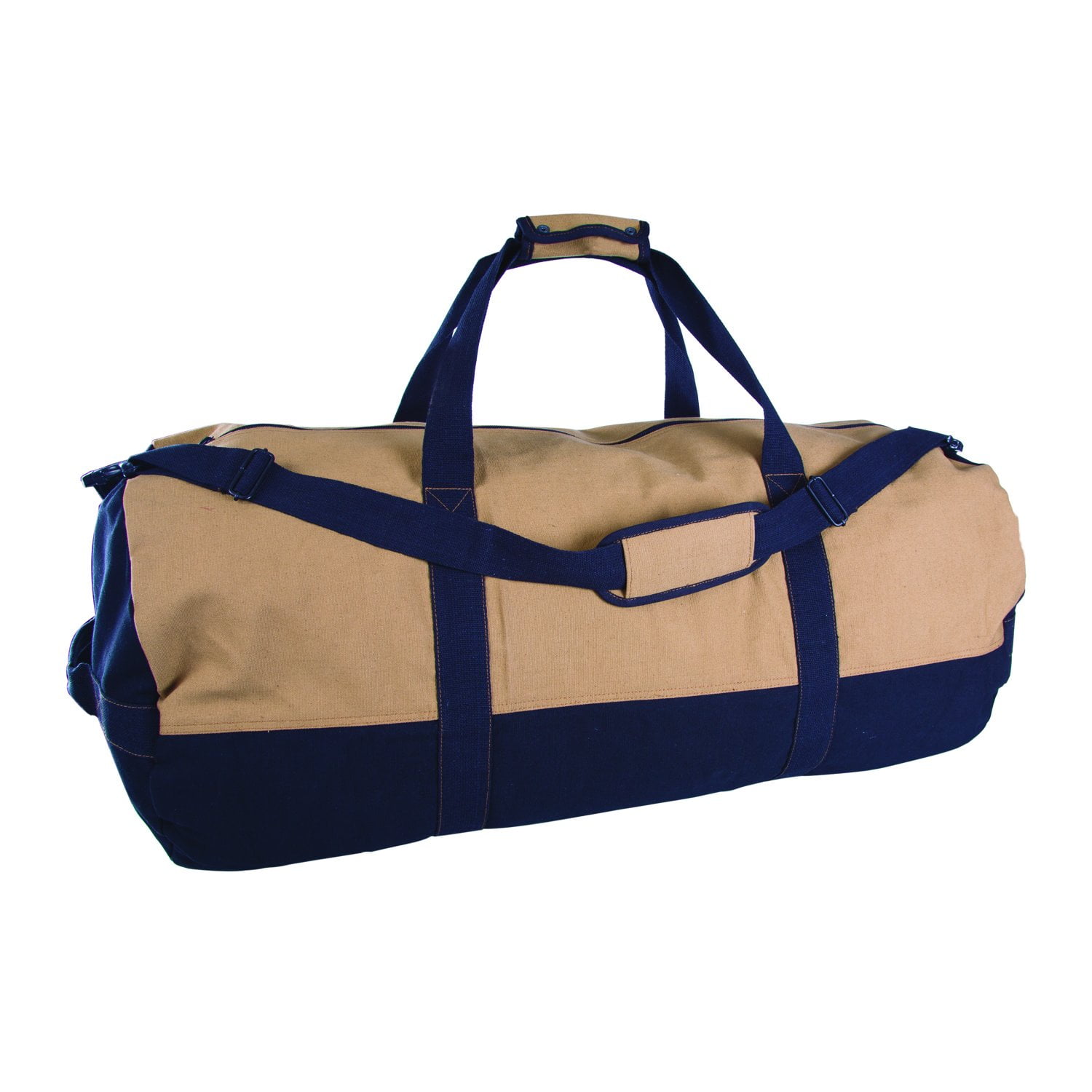 Duffle Bag with Zipper, 2-Tone, 18" x 36" by Generic