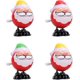 thumbnail image 1 of Walking Santa Claus Toys 4pcs, 6cm Holiday Wind Up Toys Christmas Santa Claus Cartoon Clockwork Toy Christmas Party Favors para niños-navidad Decorat, 1 of 2