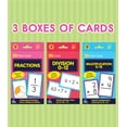 thumbnail image 2 of Cartas didácticas matemáticas Carson Dellosa, paquete de 3 unidades, multiplicación, división, fracción, tercero, cuarto y quinto grado, 2 of 7