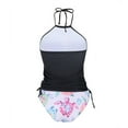 thumbnail image 3 of Women Swimsuits Two Piece High Waisted Tankinis High Neck Top Sporty Multi-Color Bathing Suit for Women L, 3 of 8