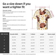 thumbnail image 6 of Lsque Fall Turkey pattern Hawaiian Shirt for Men, Unisex Summer Beach Casual Short Sleeve Button Down Shirts-Medium, 6 of 9