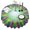 Colorful Tie Dye, variant on Indigo Tie Dye Floral Mandala Round Tablecloth 60"x60",Wrinkle Wipeable Table Cloth for Kitchen Dining Room Picnic Patio Party