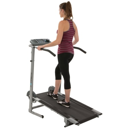 Exerpeutic 100XL High-Capacity Magnetic Resistance Manual Treadmill with Heart Pulse System