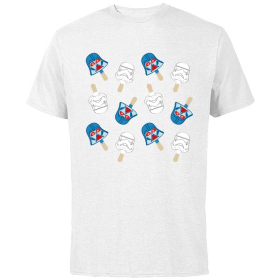 Star Wars Darth Vader Pops July 4th - Short Sleeve Cotton T-Shirt for Adults - Customized-White