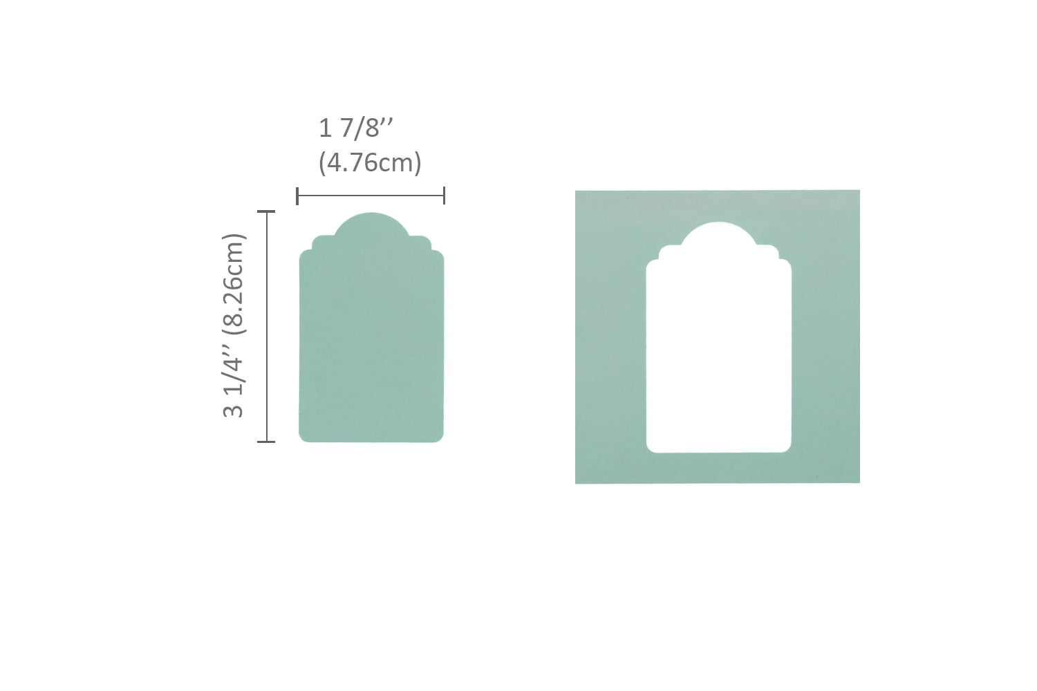 Bira Craft 3.5 inch Price Tag 1 Lever Action Extra Large Craft Punch for Paper Crafting Scrapbooking(3.5 inch Tag Punch measured diagonally)
