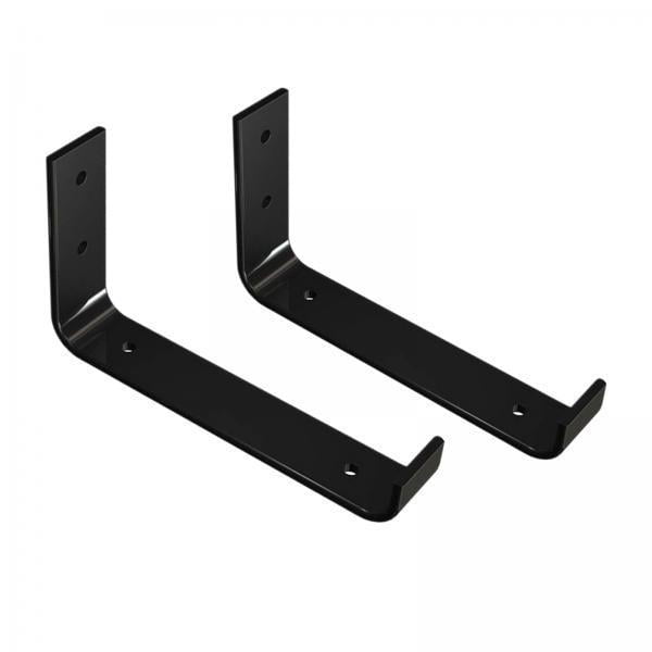 2x Soportes de estante de hierro rústico para el hogar Soporte de pared de servicio Soporte Montado en la pared Almacenamiento de cocina y Zulema soporte de estante de pared