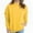 Yellow, variant on SERTG Kids Winter Hooded Tops Fashion Casual Solid Color Tops Long Sleeved Round Neck Hoodie Top for Boys and Girls 2-13 Years(Black,2-3 Years)