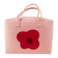 thumbnail image 4 of Organizador de bolsa de maquillaje de viaje, regalo adorable, organizador de maquillaje versátil, artículos de tocador Flor rosa claro, 4 of 9