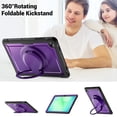 thumbnail image 7 of FJLBDE Case for Samsung Galaxy Tab A11+ Plus 11 Inch 2025/A9+ Plus 2023 with 360 Rotating Stand, Shoulder Strap, Heavy Duty Shockproof Cover, Purple, 7 of 7