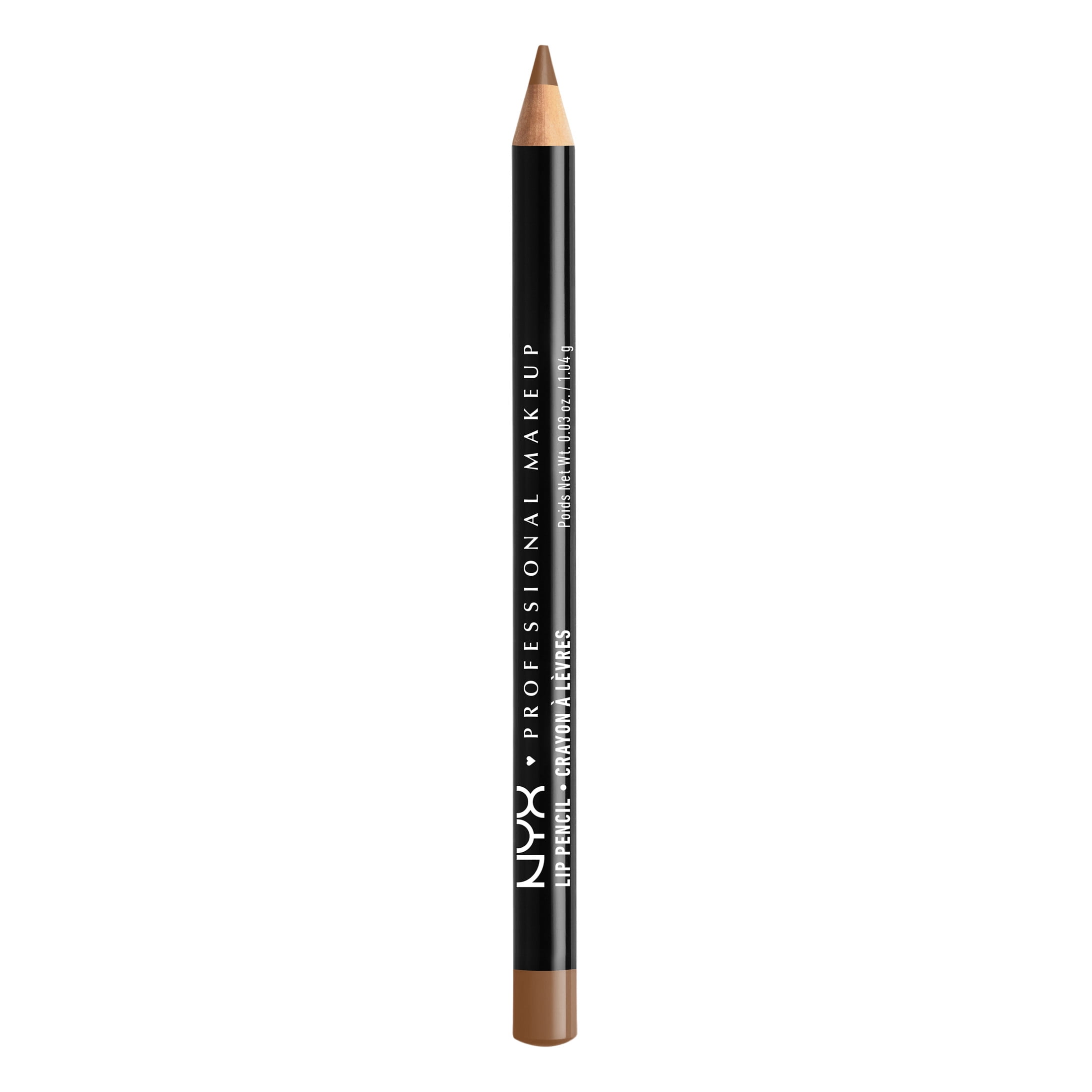 (3 pack) NYX Professional Makeup Slim Lip Pencil, Long-Lasting Creamy Lip Liner, Brown