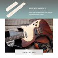 thumbnail image 4 of 1Set Ivory Bone Bridge Saddle And Nut For 6 String Acoustic Guitar, 4 of 5
