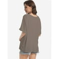thumbnail image 5 of Women's Casual Short Sleeve Crew Neck T-Shirts, 5 of 6