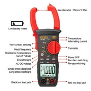 ANENG Digital AC Current Clamp Meter ST182 4000 Counts 400A Automatic Multimeter Voltage Meter with Backlight Universal Tester Gauge NCV Test Measuring Temperature