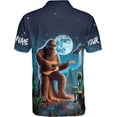thumbnail image 2 of Lotusprinthandmade Personalized Bigfoot Plays Guitar At Night And UFO Men Polo Shirt (Lightweight) S-5XL Multicolor (XL), 2 of 5