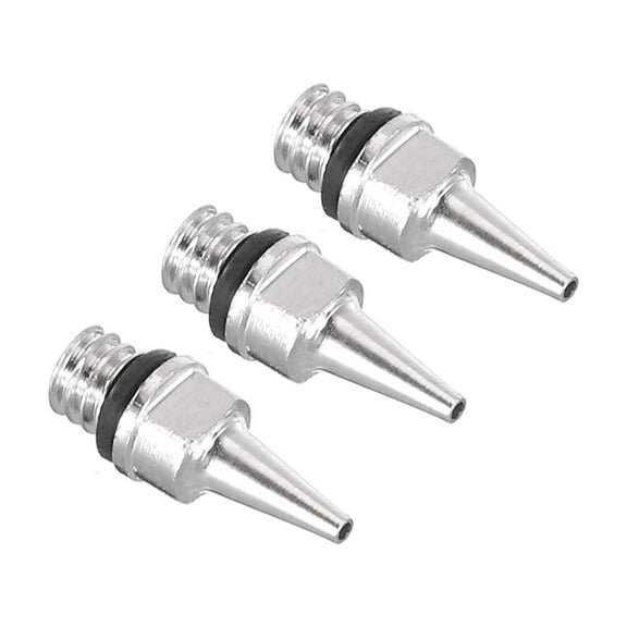 3Pcs 0.3mm Air Brush Nozzle Only Brass Nozzle Replacement Parts Accessories for Air Brush Nozzle Art Craft