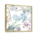 thumbnail image 3 of Designart 'Vibrant Summer Wildflowers On White II' Traditional Framed Canvas Wall Art Print, 3 of 5