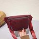 thumbnail image 2 of Bolso de hombro con patrón de cocodrilo para mujer Paquetes de cinturón de pecho (rojo vino), 2 of 6
