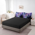 thumbnail image 6 of Cartoon Tiger Twin Comforter Set 7-Piece Watercolor Animal Bedding Comforter Sets Psychedelic Galaxy Stars Bed in a Bag Rainbow Graffiti Bedding Set Trippy Nebula Cosmos Bed Sheets Set, 6 of 6