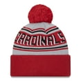 thumbnail image 2 of Men's New Era  Cardinal Arizona Cardinals  Main Cuffed Knit Hat with Pom, 2 of 2