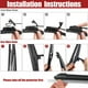 thumbnail image 4 of Conjunto de 3 piezas de limpiaparabrisas delantero y trasero de 22" 22" 12" para Chevrolet Tahoe con gancho J / U negro, 4 of 6