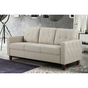 Uspridefurniture Sofa, Beige Linen