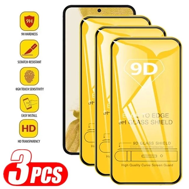 9D vidrio templado para Samsung Galaxy A13 A53 A52 A32 A12 A50 A51 A52S A72 A54 A33 A71 A21S A73 M12 M52 M31 S10E Protector de pantalla