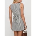 thumbnail image 6 of Women'S Dress Stripe Summer Sleeveless Summer Casual Mini Dresses, 6 of 9