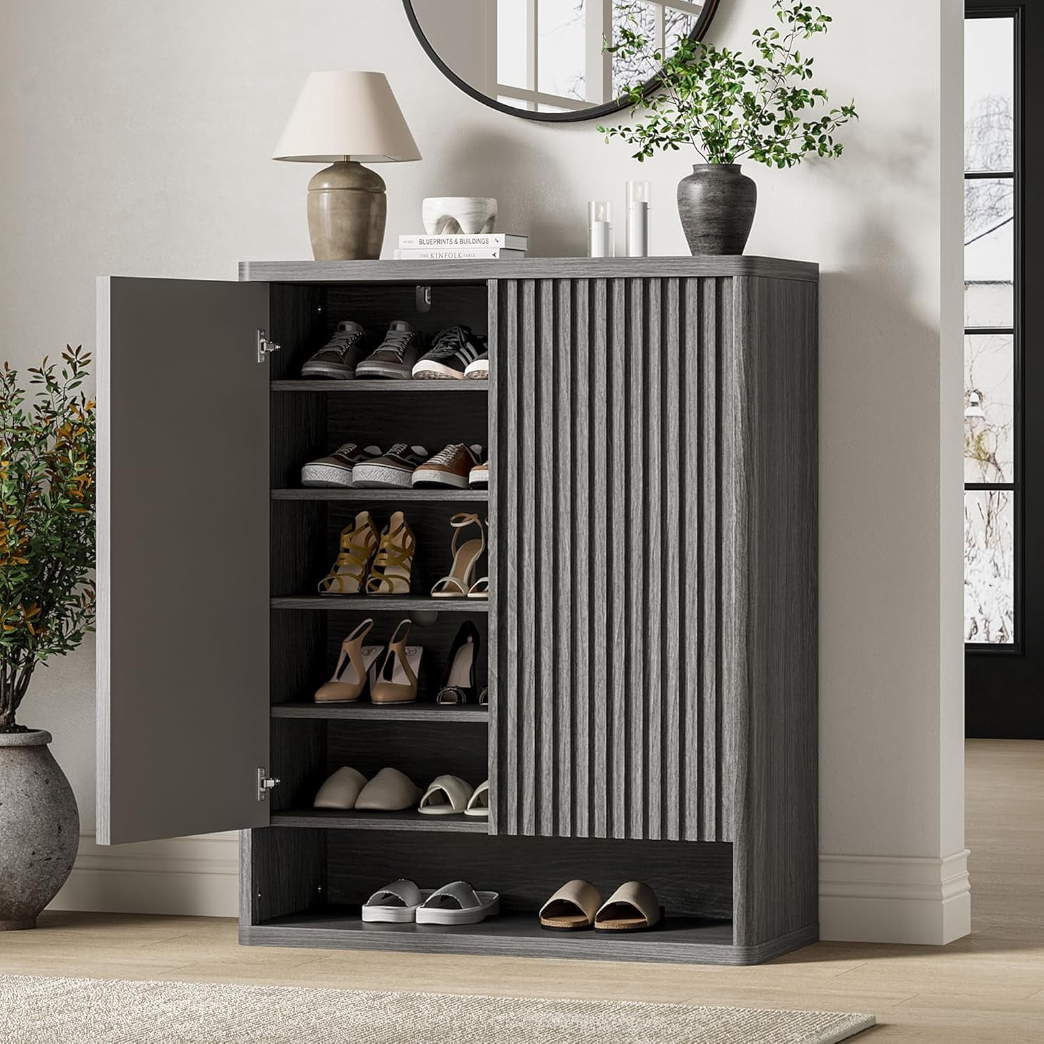 IKEA, STÄLL Shoe Cabinet, 3 Compartments, White, 2206.23262.204