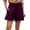 Z12-Purple, variant on CHENge Women's Shorts 8" Inseam Casual Cotton Summer Shorts for Women Comfort Stretch Fit Walking Lounge