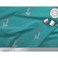 thumbnail image 2 of Soimoi Cotton Poplin Fabric Leaves & Floral Artistic Print Fabric by the Yard 42 Inch Wide, 2 of 3