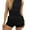 Black, variant on OSOLU Solid Color Women Lace Mini Skirt Low Rise Micro Skirt Asymmetrical Ruffle Hem Flared Lingerie Short Pettipants Trousers Fashionable Classic Leisure Bottoms