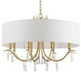 thumbnail image 3 of Crystorama Rollins 8 Light Antique Gold Chandelier - 32"W x 24"H, 3 of 9