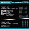 thumbnail image 2 of LIBRATON 54PCS Magnetic Nut Driver Set, Impact Drill Driver Bit 1/4", Metric & SAE Nut Driver for Impact Drill, Socket Adapters, Screwdriver Bits, Quick-Release Extension, Wing Nu, 2 of 9