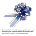 thumbnail image 4 of Uxcell 5pcs Large Pull Bow Gift Wrapping Bows Organza Bows for Wedding Baskets Presents Blue 15 cm, 4 of 6
