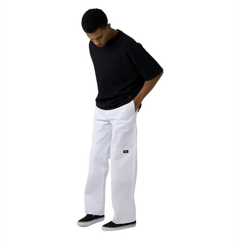 Dickies Men's Loose Fit Double Knee Pants WHITE 32x34 - Walmart.com